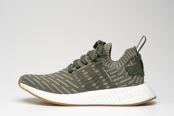 Adidas NMD R2 Primeknit Green Pink Women s Shoes