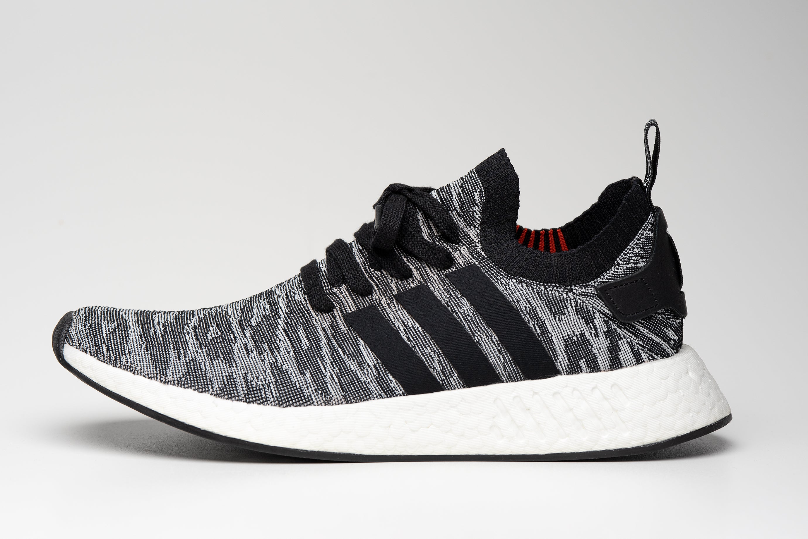 Adidas NMD R2 Primeknit Black White Future Harvest Men's Shoes