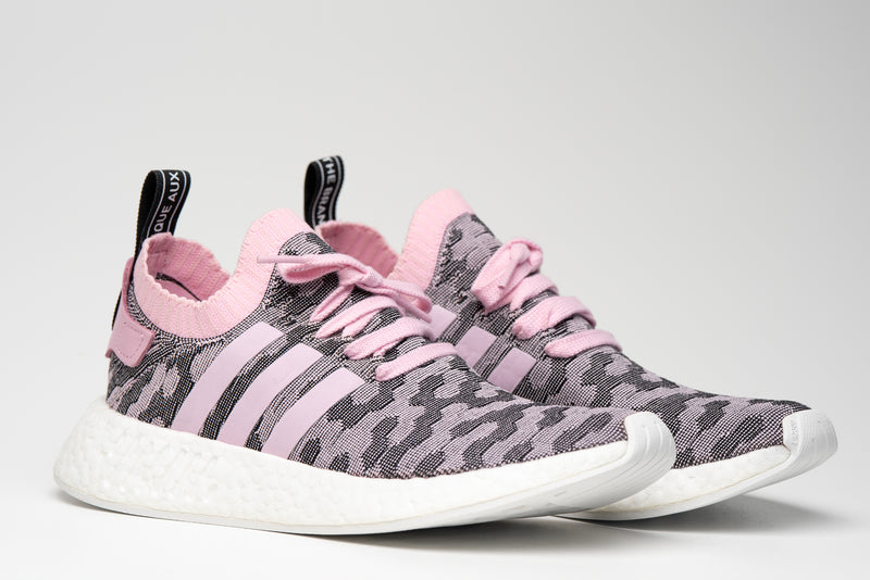 Nmd r2 trainers grey two pink Clearance