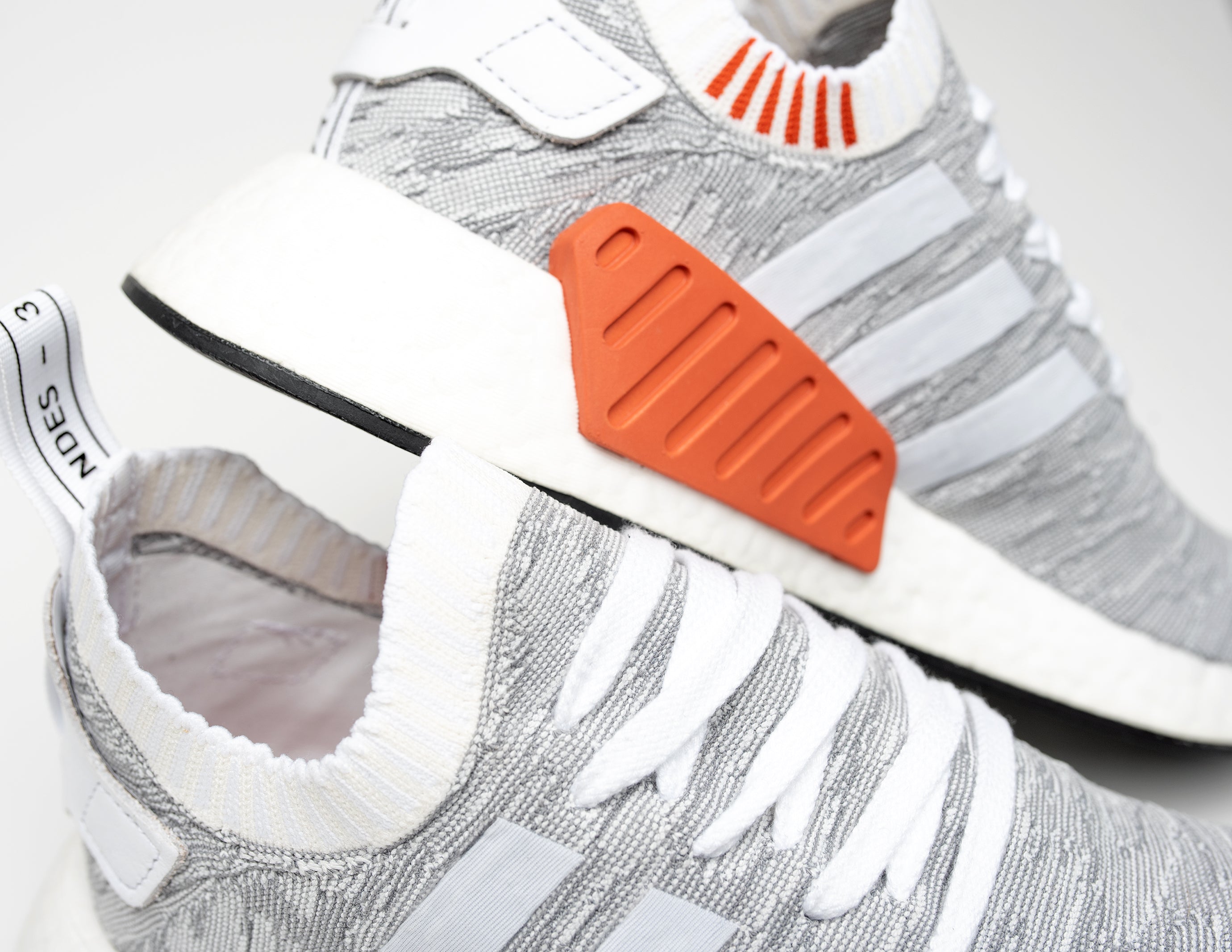 Adidas NMD R2 Primeknit White Black Men's Shoes –