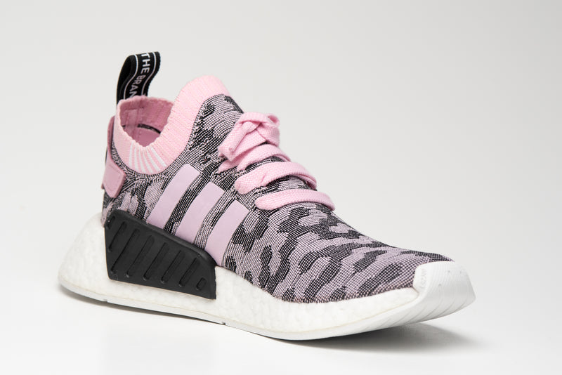 Nmd r2 trainers grey two pink Clearance