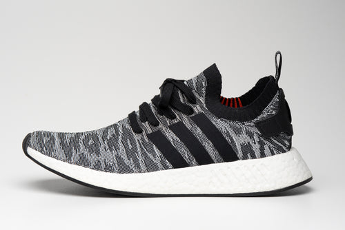 Adidas NMD R2 Primeknit Black White Future Harvest